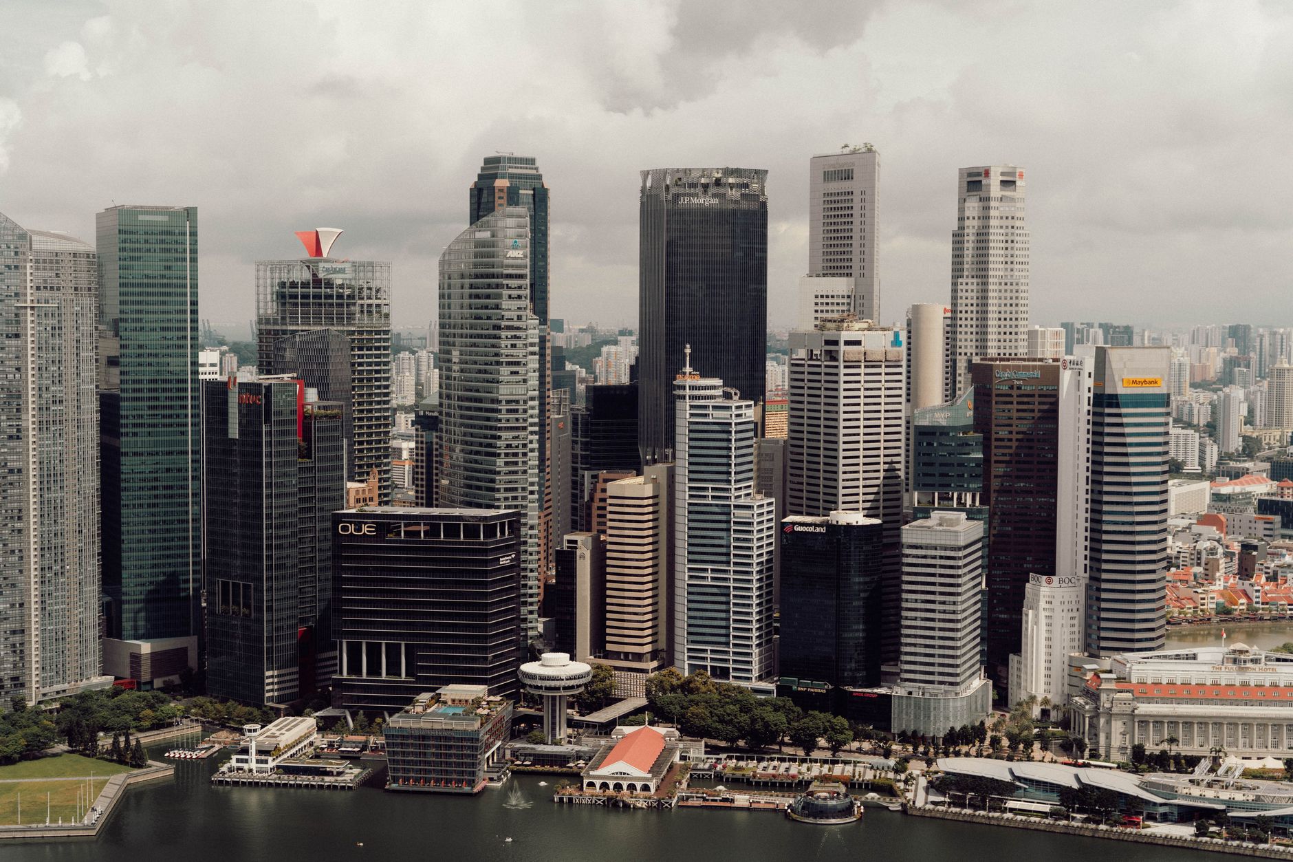 Singapore Commercial Skyline